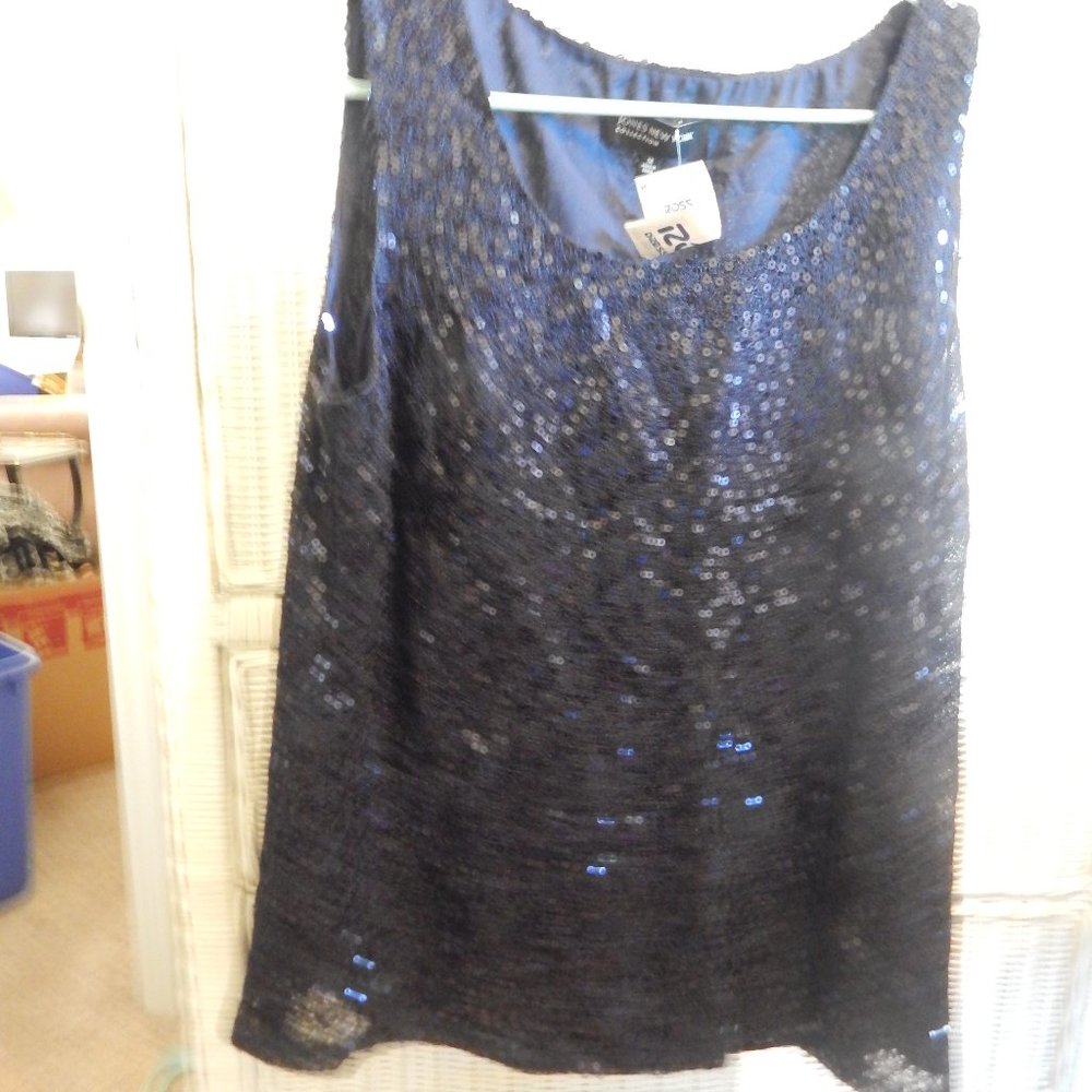 Jones New York Sequin Tank Top